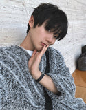 Kale boucle knit cardigan
