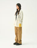 Big Line Bear Smile Knit Cardigan