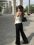 Condi Fake Layered Lace Halter Sleeveless Top