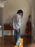 Funky Damage Wide Denim Pants