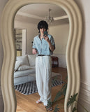 Danish Roll Up Half Denim Shirt