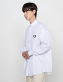Bear Heart Embroidery Basic Shirt