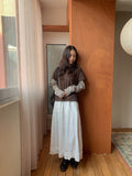 Newken Frill Banding Long Skirt