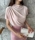 Evid Shirring Drape T-Blouse