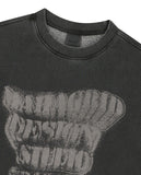 GRUNGE SLOGAN PIGMENT SWEATSHIRT