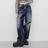 (Unisex) Hinoa Vintage Damage Pants