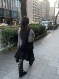 Labum Off-Shoulder Lace Layered Knit