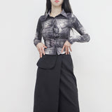 [NONCODE] Nipe Vintage Printed Shirt