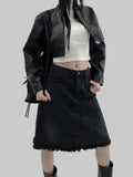 Durring Mix Leather Jacket