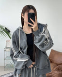 Herion Double Track Hooded Zip-up