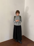Cutle Corduroy Banding Long Skirt
