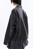 Scaddan pigment zip-up work jacket