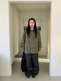 Tiol Cotton Collar Bomber Jacket