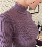 Stella see-through frill polar knit