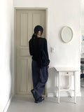 Muskin Banded Pigmented Cotton Wide Pants