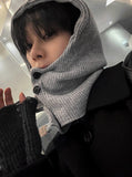 Knit Hood Neck Warmer Balaclava