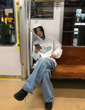 RACING MESH LAYERED HOODIE