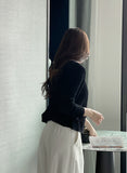 Mayben Ribbed Knit Cardigan