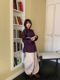 Conteni heart pocket balloon wide cotton pants