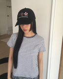 Tonm Stripe Short Sleeve T-shirt