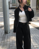 Tion Buckle Pintuck Wide Pants