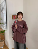 [unisex] Leoni printing layered over long sleeve tee