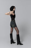 Belt Retro Patch Shorts