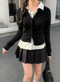 Oke Stripe Tie Shirt Blouse