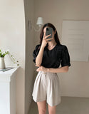 Aurora Frill Puff Blouse