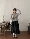 Beden pleated nylon wrap skirt