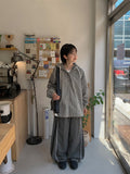 [Unisex] Fileden Track Nylon Banding Wide Pants