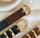 Gasseled Gold Buckle Belt