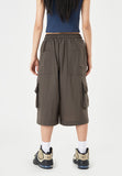 Kant cargo nylon capri pants