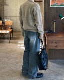 Levon Basic Henley Neck Knit