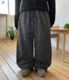 Corenti Banding Ribbed Brushed Wide Pants