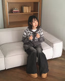 Linga Duffle Nordic Hood Knit Cardigan