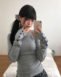 Soel Sleeve Button Slim Fit Long Sleeve T-Shirt