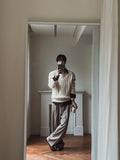 Polish pintuck wide slacks