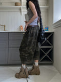 Military Layered Strap Bermuda Pants