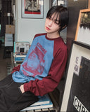 Vision Color Matching Raglan Long Sleeve