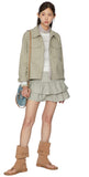 Duck tiered mini skirt