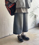 Uonin Washing Denim Bermuda Pants