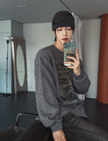 Ride Print Over Knit Tee