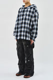 Rag Checked Hoodie Shirt