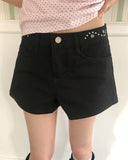 Boick Studded Cotton Shorts