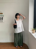Yunoi Punching Ribbon Layered One Piece