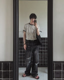 G-Bee pattern ringer short sleeve t-shirt