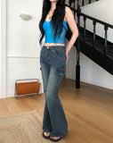 Zesty Cargo Bootcut Denim Pants