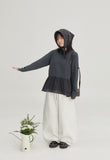 [BAONHAUS] Okone cut cotton wide balloon pants