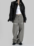 Fishbone Ash Wide Denim